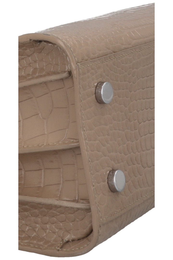 SAINT LAURENT Baby Sac de Jour Croc Embossed Brown