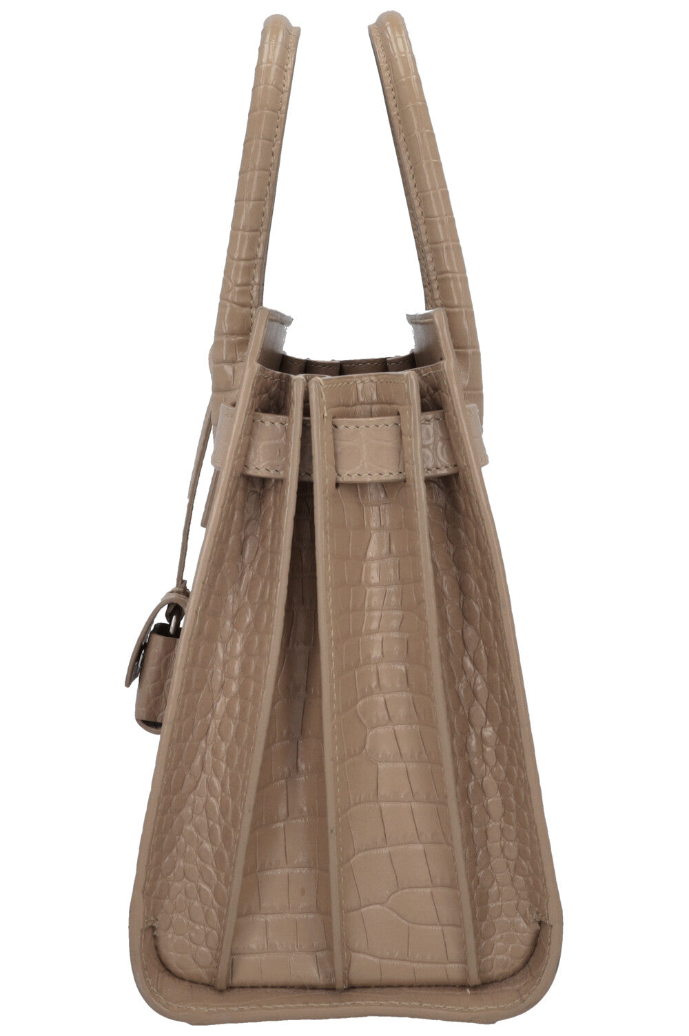 SAINT LAURENT Baby Sac de Jour Croc Embossed Brown