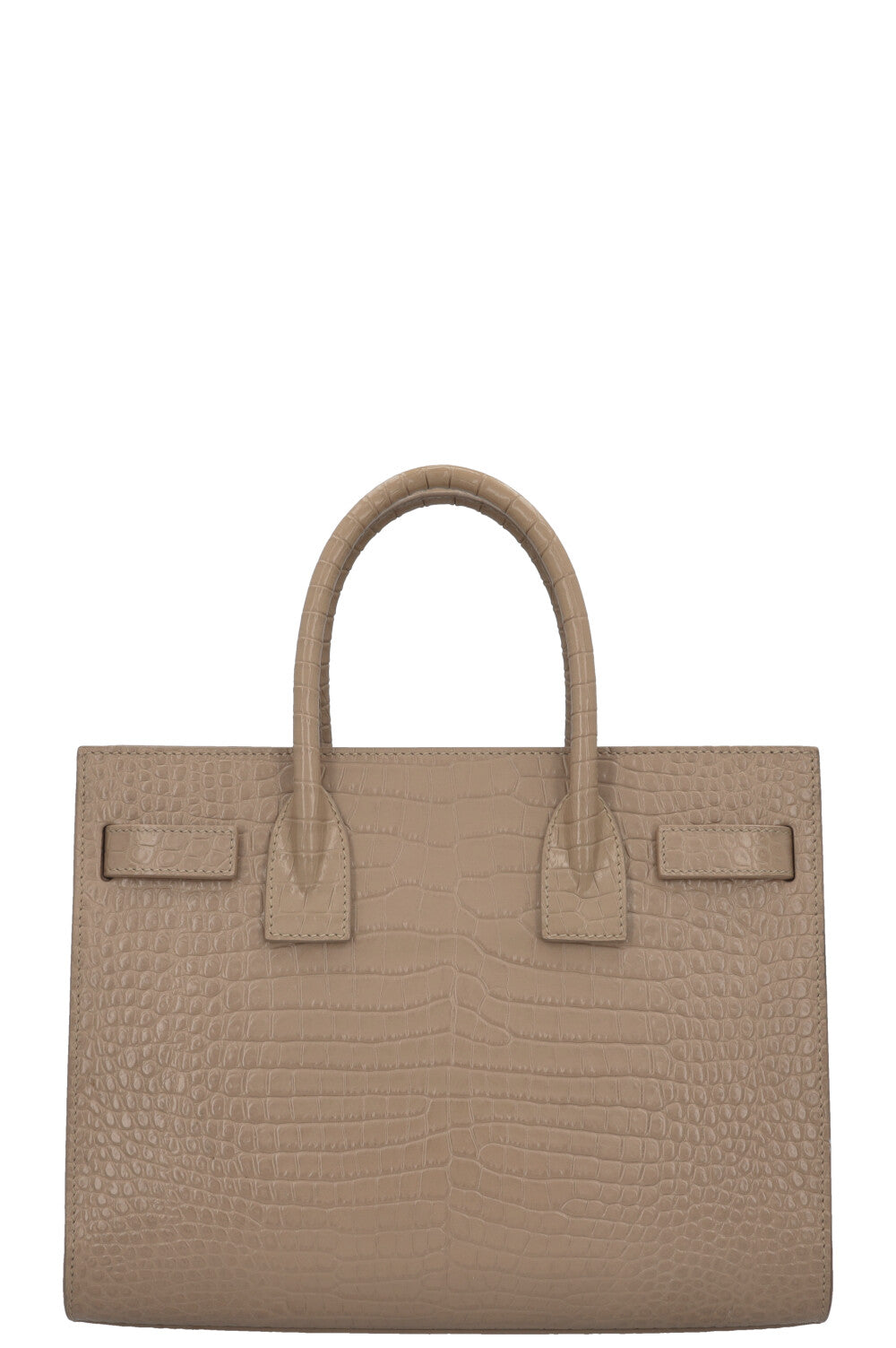 SAINT LAURENT Baby Sac de Jour Croc Embossed Brown