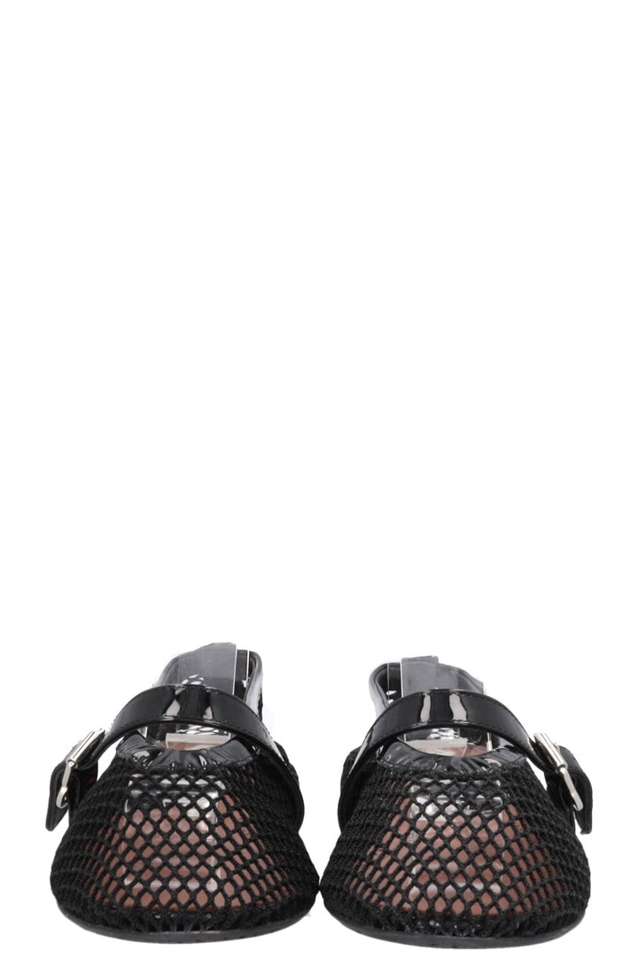 ALAÏA Mesh Flats Black