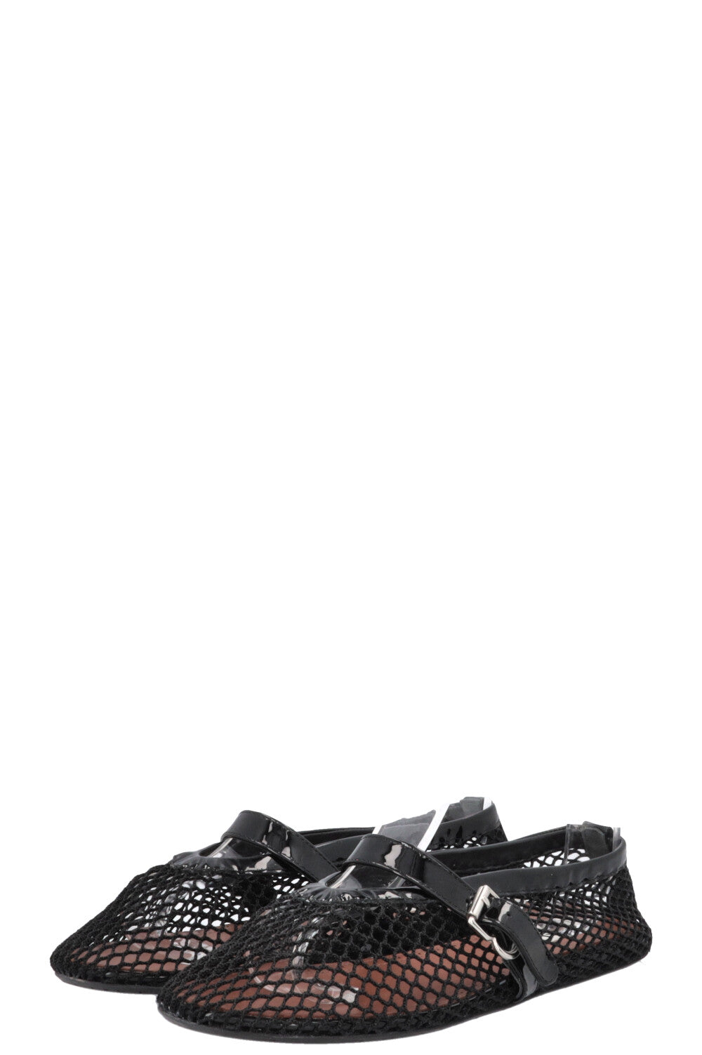 ALAÏA Mesh Flats Black