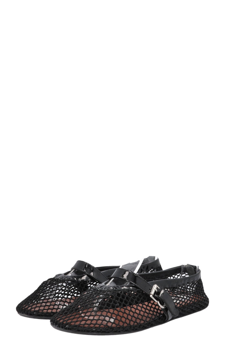 ALAÏA Mesh Flats Black