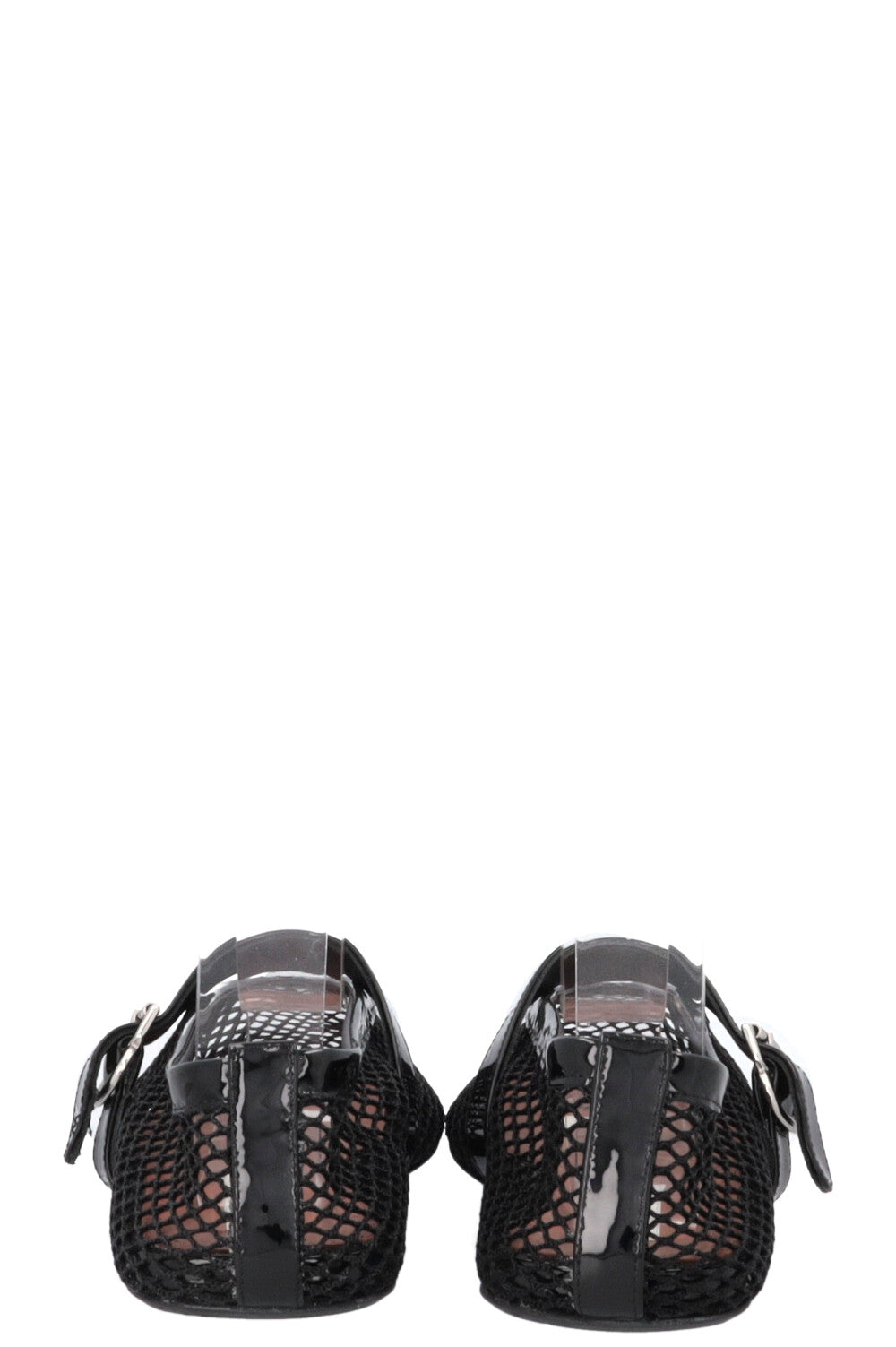 ALAÏA Mesh Flats Black