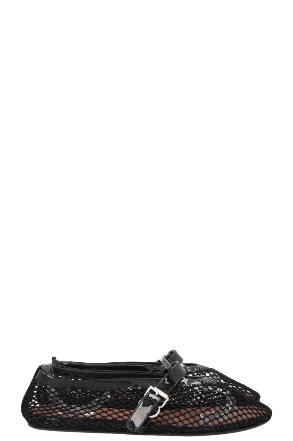 ALAÏA Mesh Flats Black