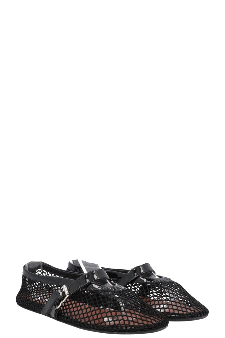 ALAÏA Mesh Flats Black