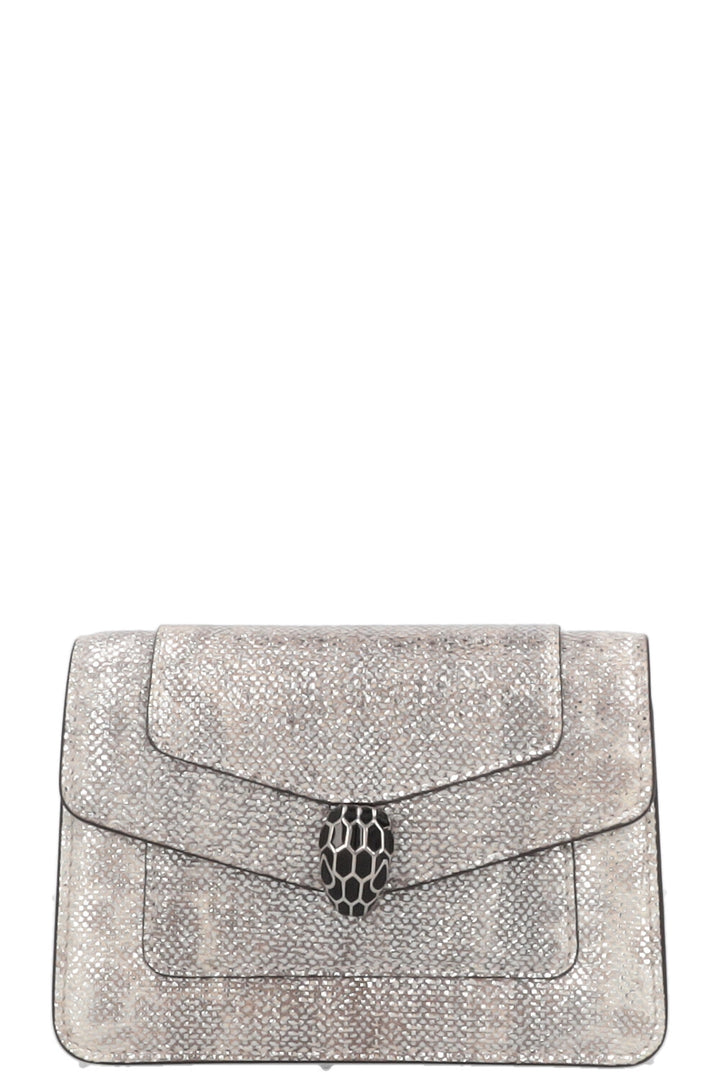 BVLGARI Serpenti Belt Bag Silver