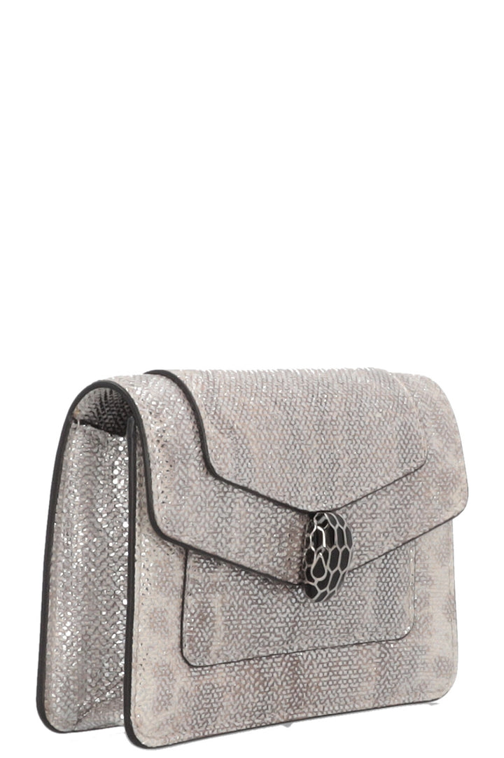 BVLGARI Serpenti Belt Bag Silver