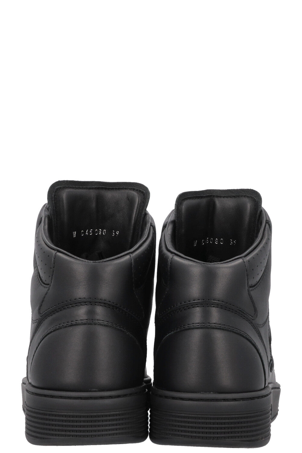 CHANEL High Top Sneaker Black Leather