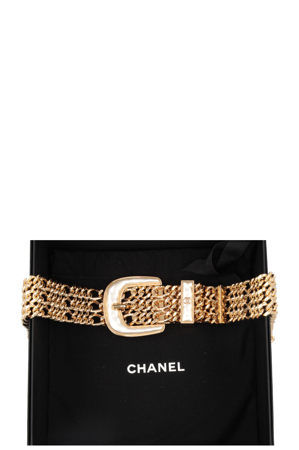 Ceinture CHANEL Chaîne Nacre Or