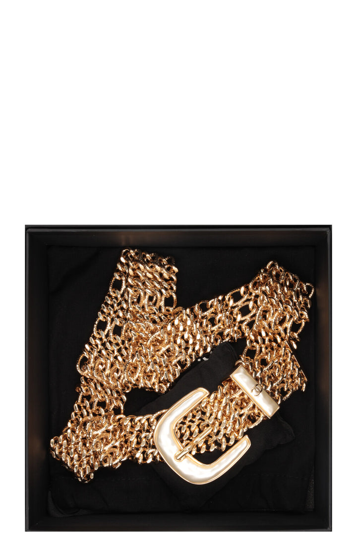 Ceinture CHANEL Chaîne Nacre Or