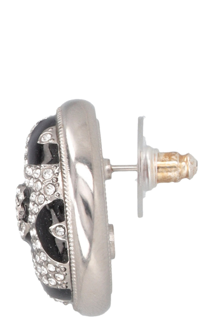 Boucles d'oreilles CHANEL Étoile Cristaux Noirs