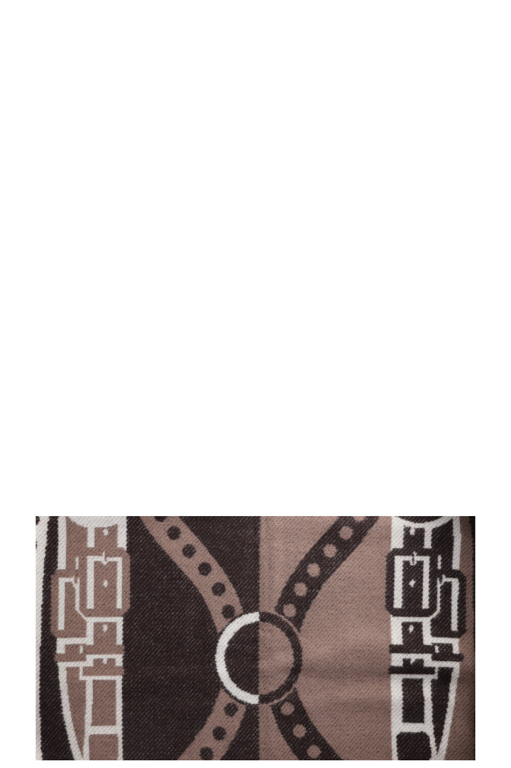HERMÈS Blanket Grand Tralala Etoupe