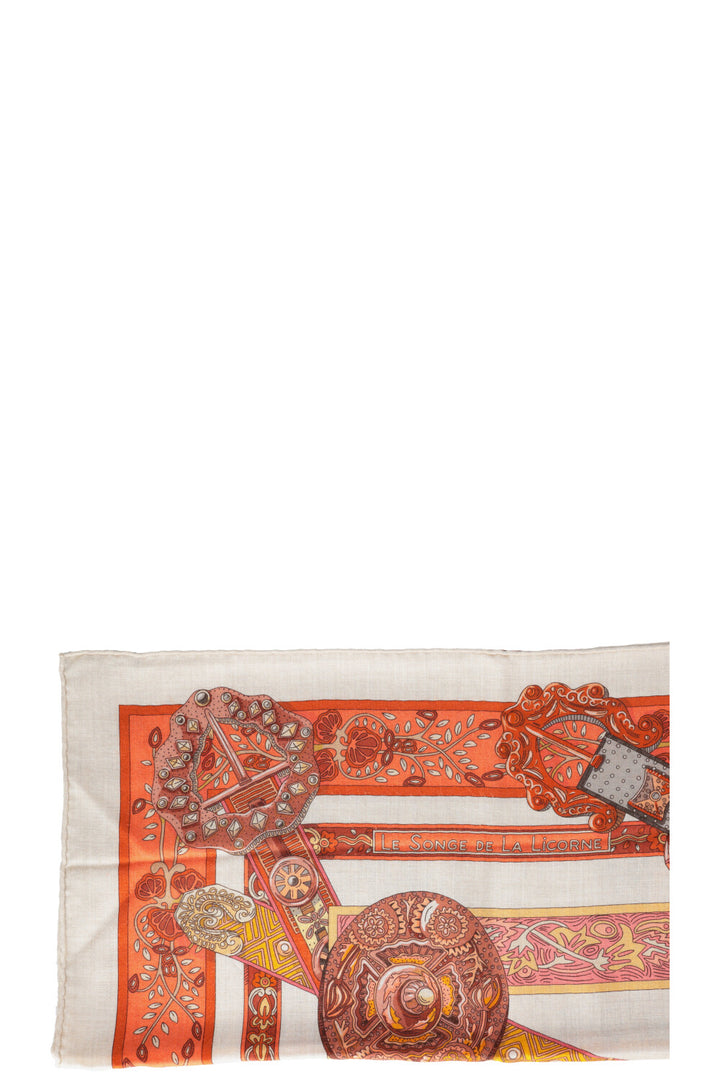 HERMÈS Le Song de la Licorne 140 Scarf Cashmere