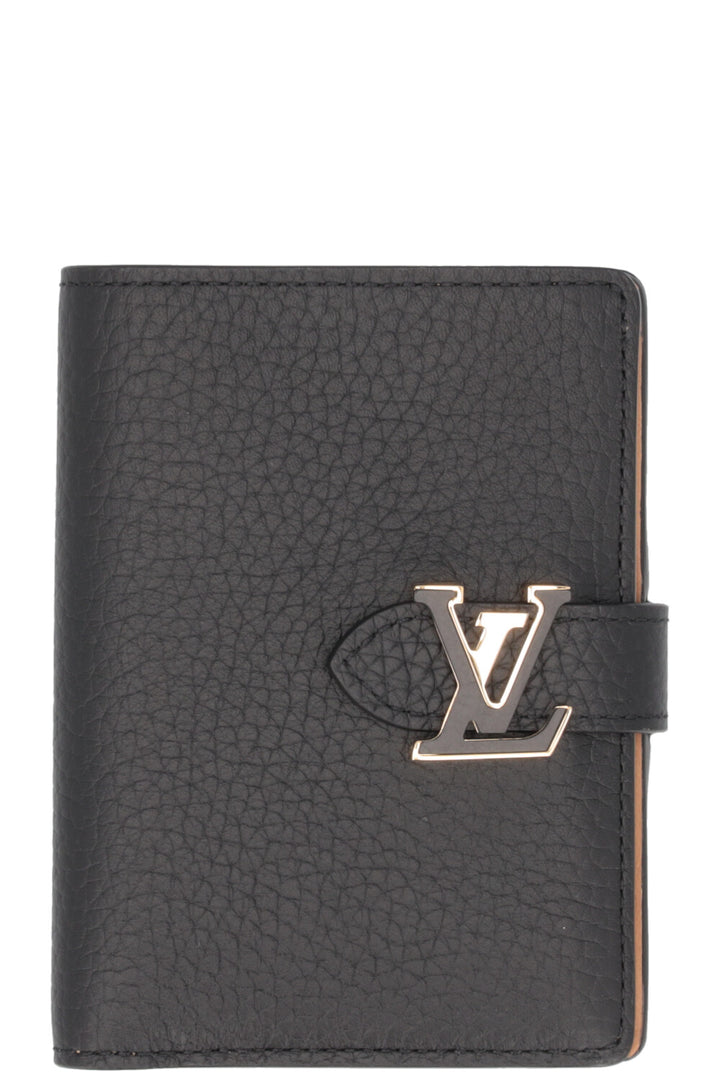 LOUIS VUITTON LV Vertical Compact Wallet Black