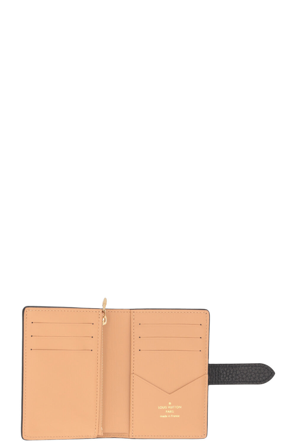 LOUIS VUITTON Vertical Capucines Compact Wallet Black