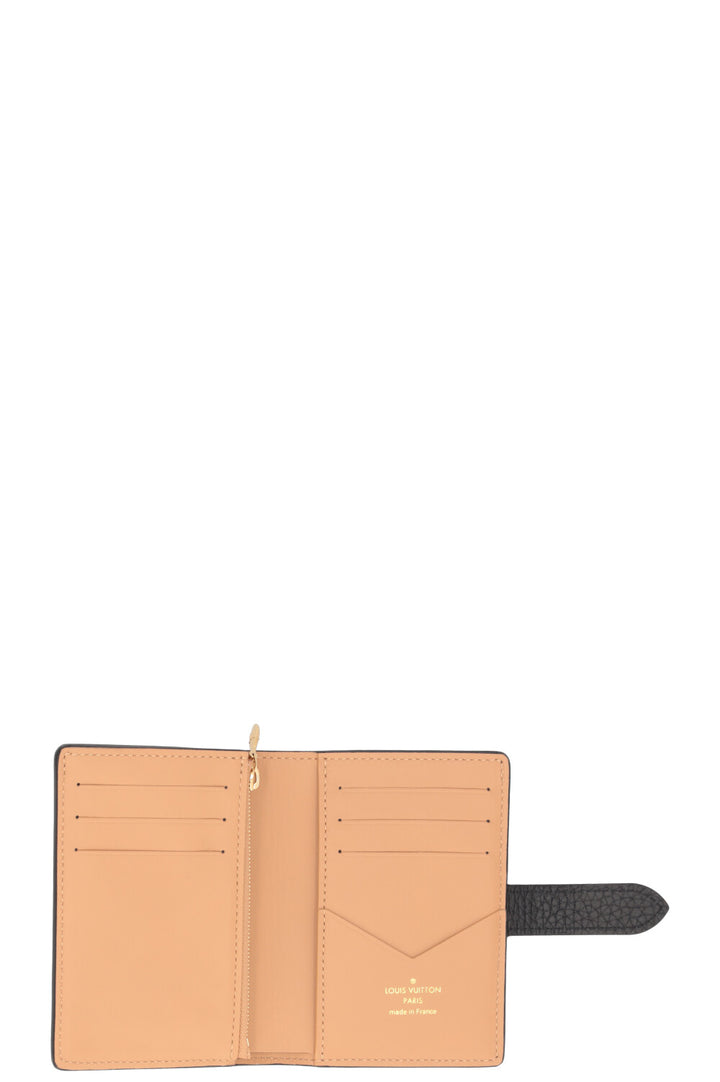 LOUIS VUITTON Vertical Capucines Compact Wallet Black