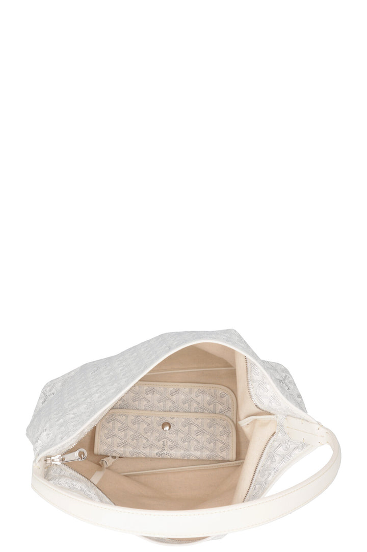 GOYARD Goyardine 2022 Hobo Bag White