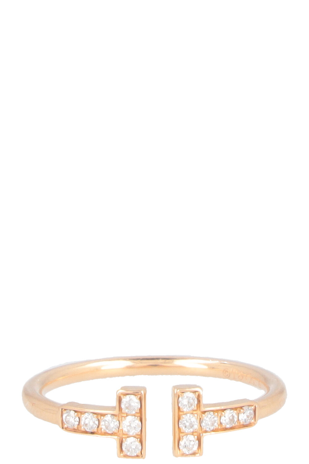 TIFFANY&CO. Tiffany T Ring Rosegold Diamonds