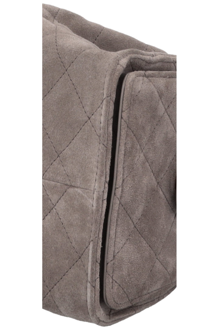CHANEL 25 Small Suede Grey