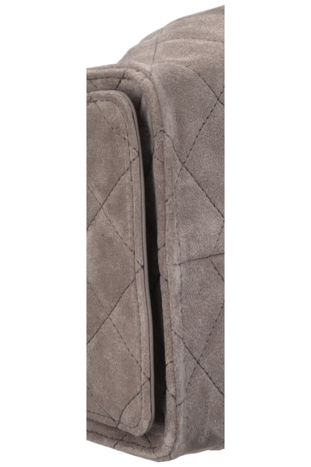 CHANEL 25 Small Suede Grey