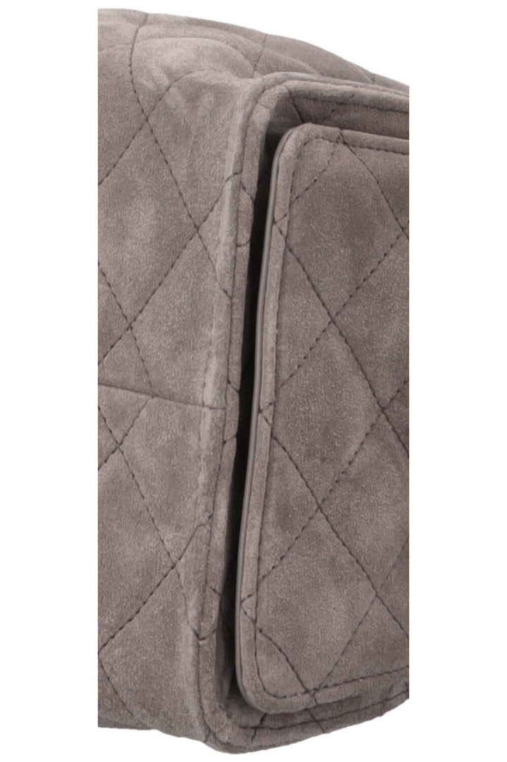 CHANEL 25 Small Suede Grey