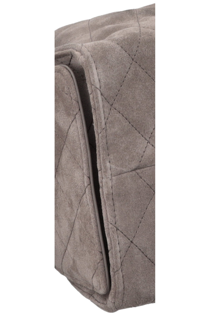 CHANEL 25 Small Suede Grey