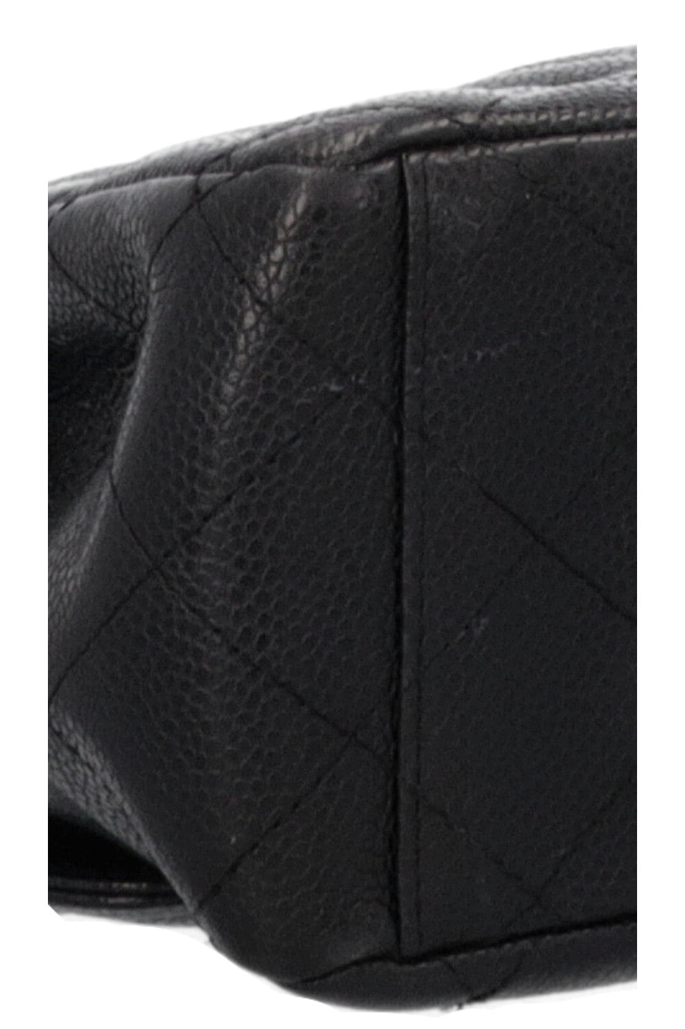 CHANEL Maxi Double Flap Bag Black Caviar