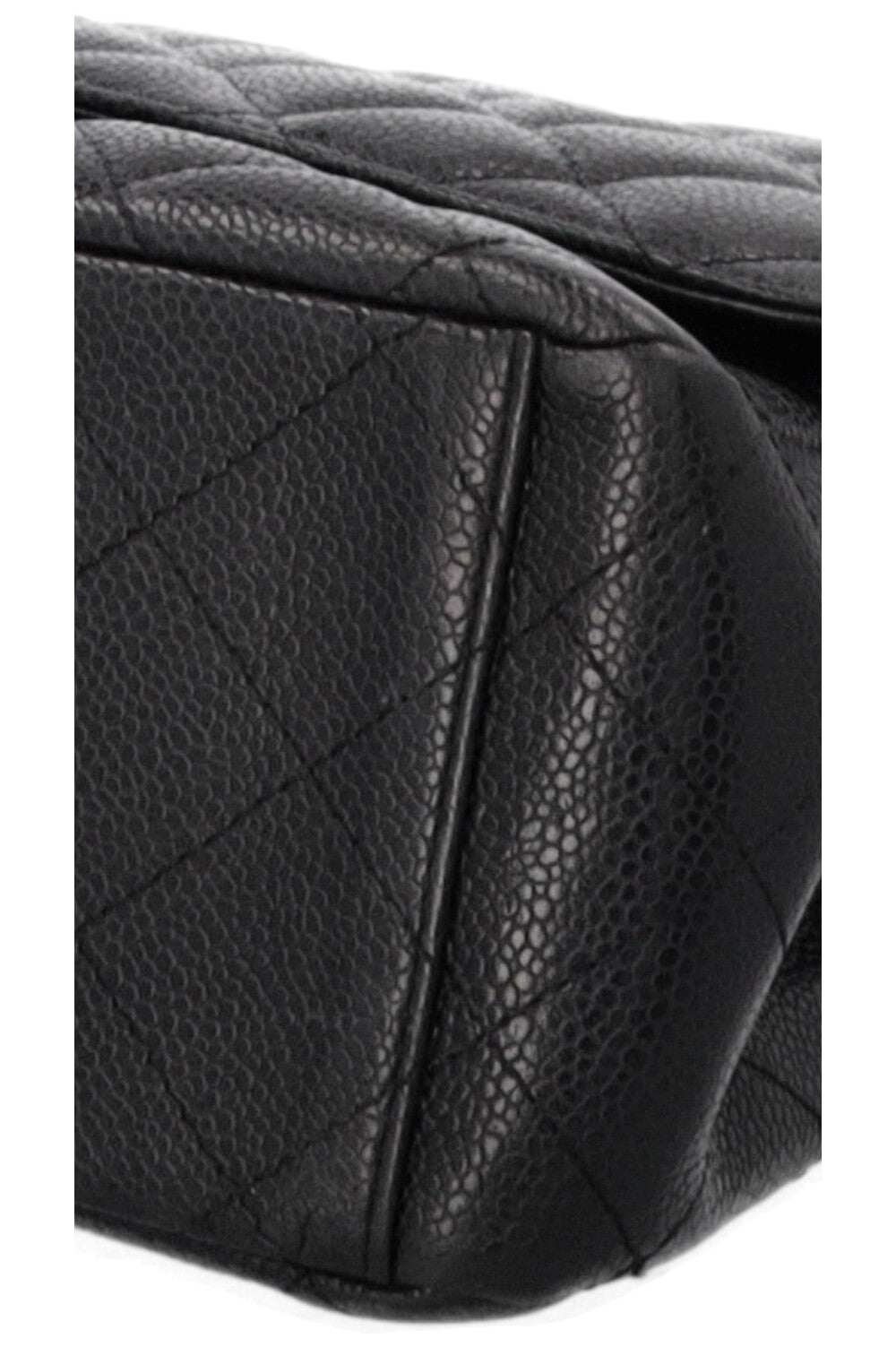 CHANEL Maxi Double Flap Bag Black Caviar