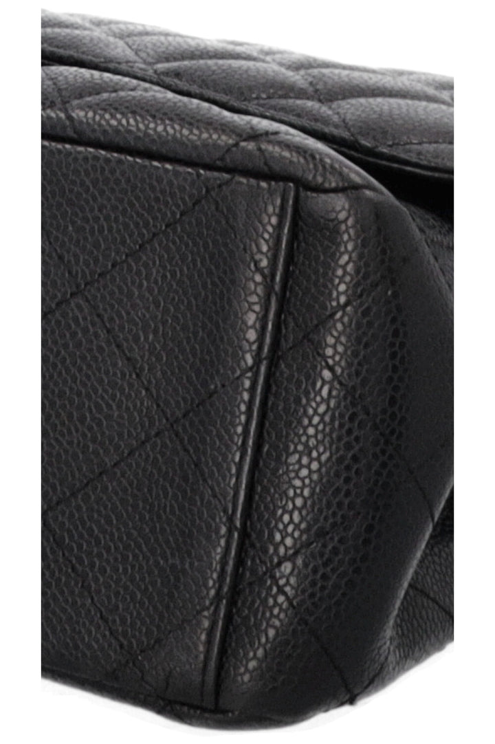 CHANEL Maxi Double Flap Bag Black Caviar