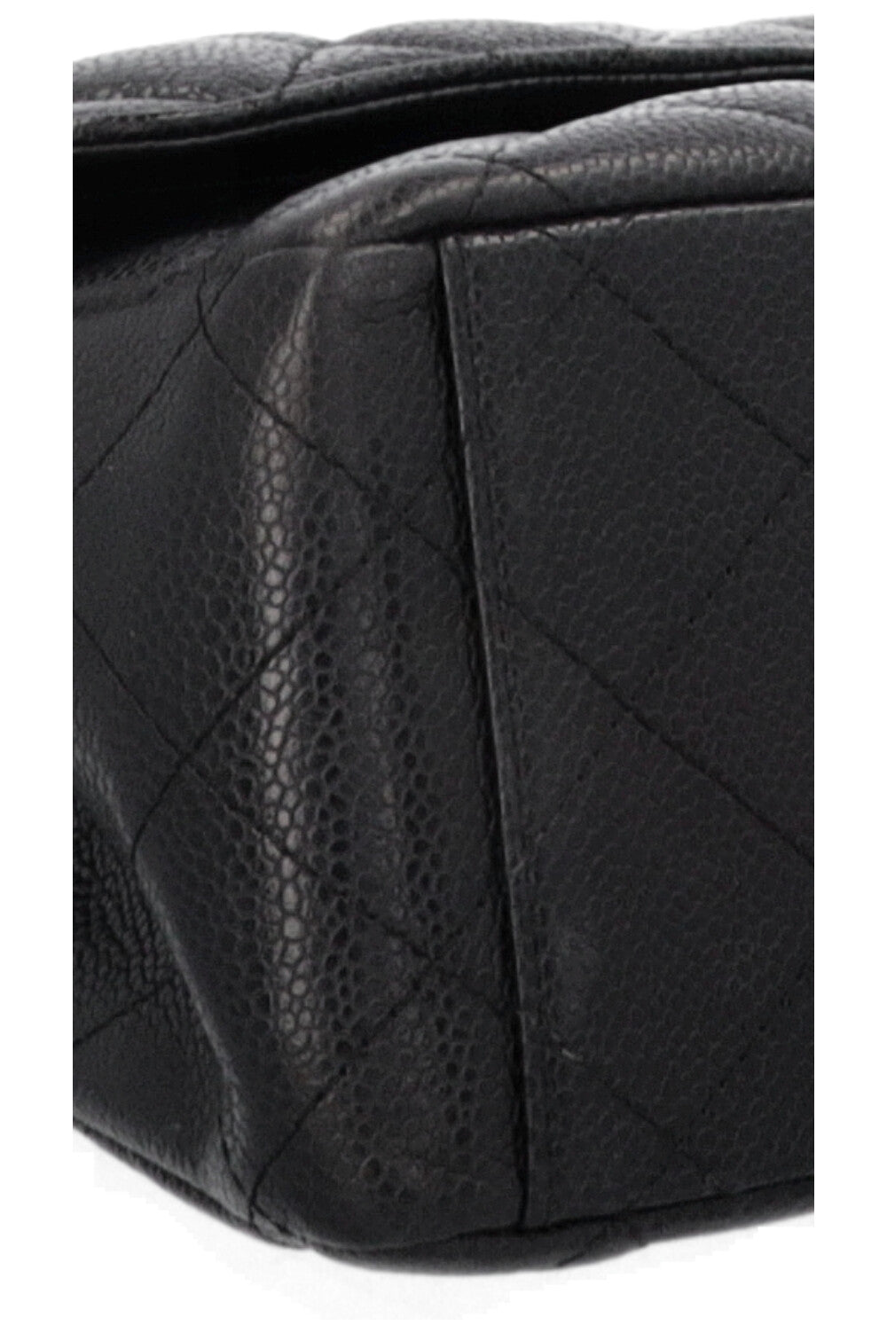 CHANEL Maxi Double Flap Bag Black Caviar