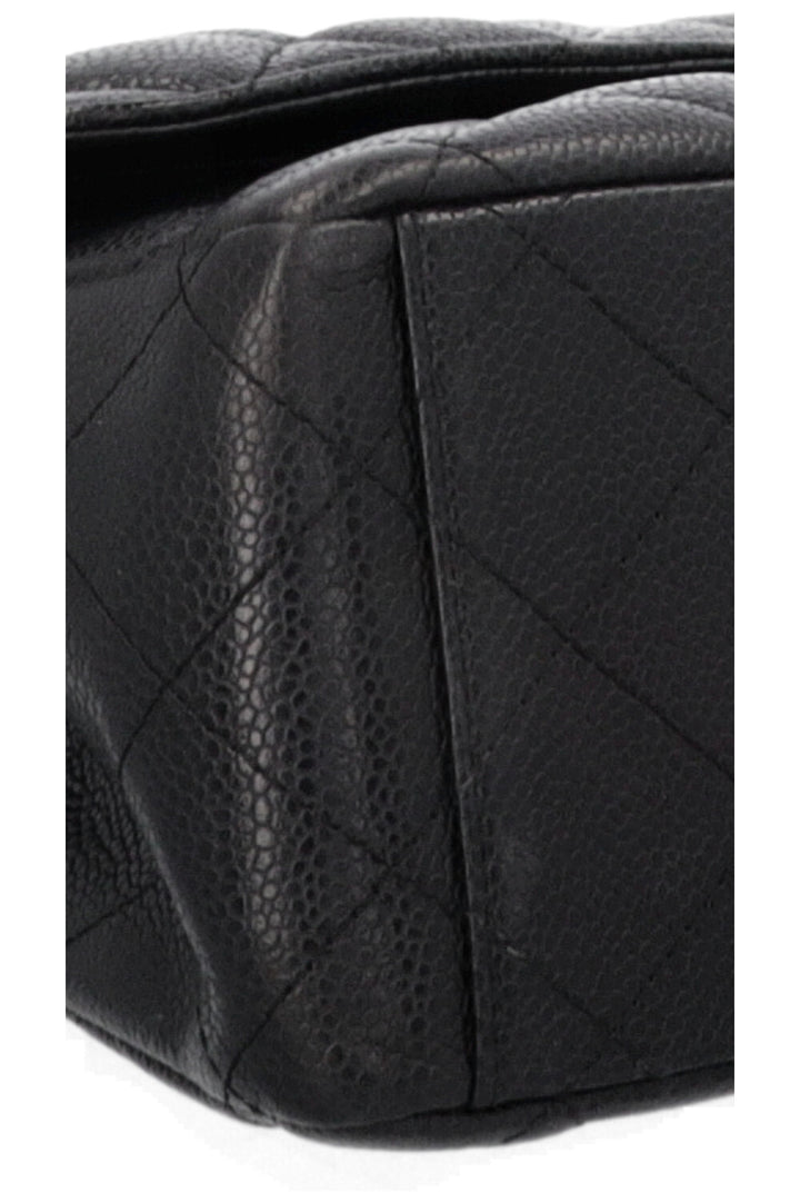 CHANEL Maxi Double Flap Bag Black Caviar