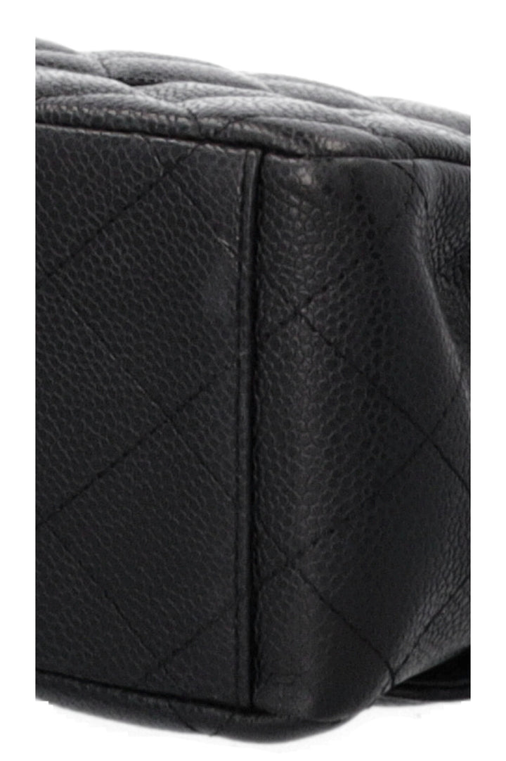CHANEL Maxi Double Flap Bag Black Caviar
