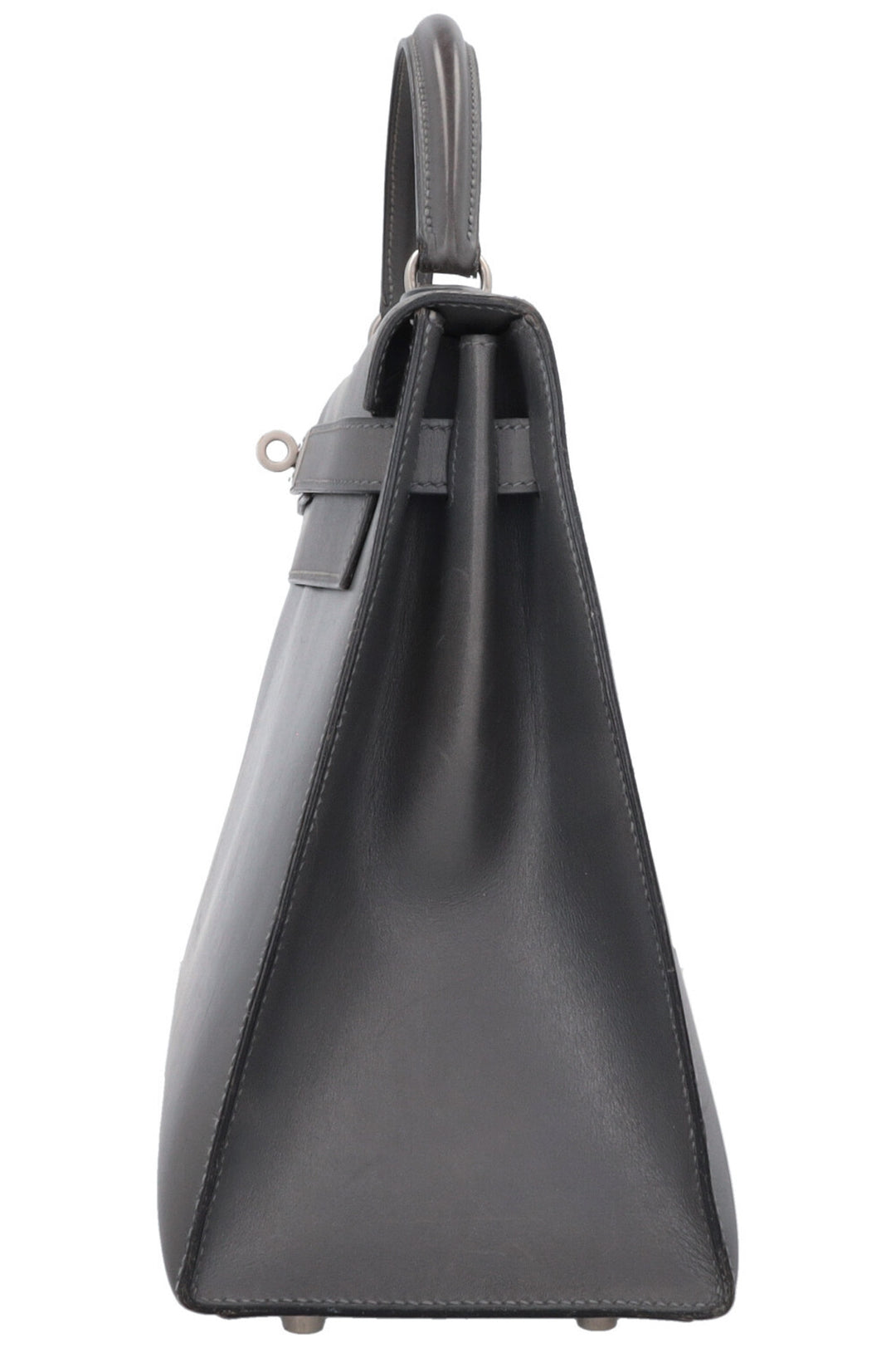 HERMÈS Kelly 32 Sellier Box Gris
