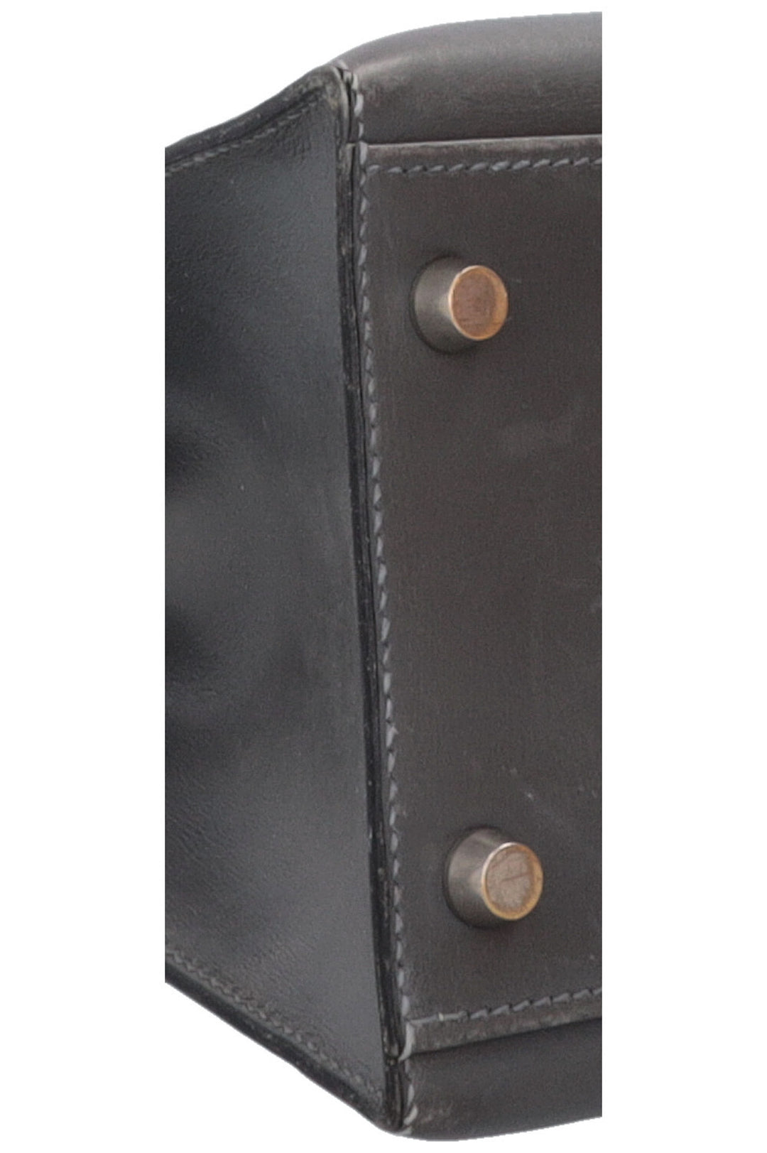 HERMÈS Kelly 32 Sellier Box Gris