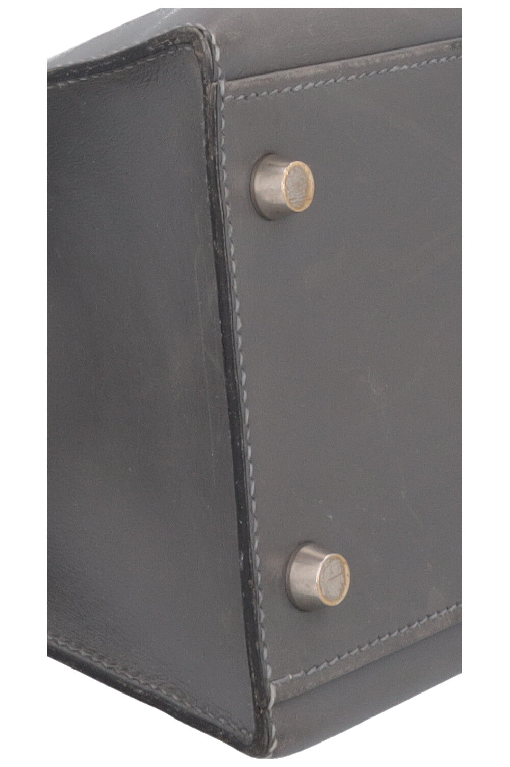 HERMÈS Kelly 32 Sellier Box Grey