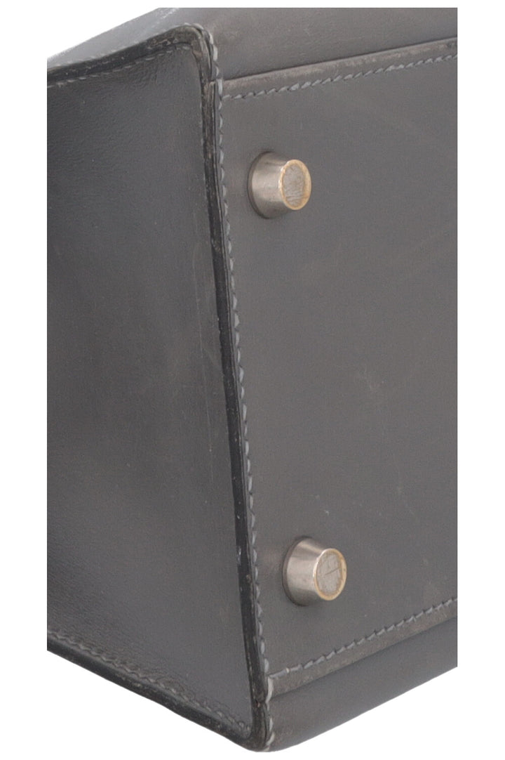 HERMÈS Kelly 32 Sellier Box Grey