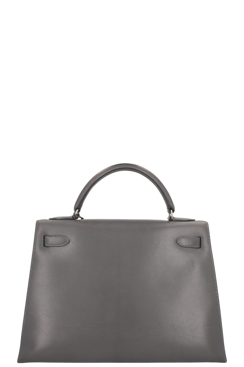 HERMÈS Kelly 32 Sellier Box Grey
