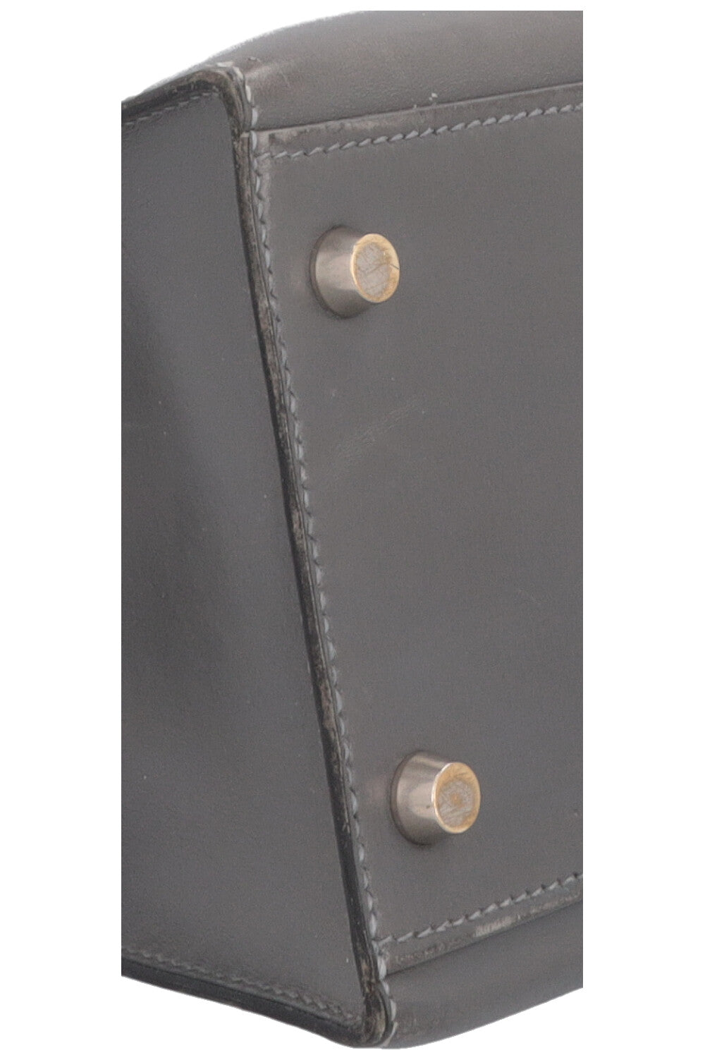 HERMÈS Kelly 32 Sellier Box Grey