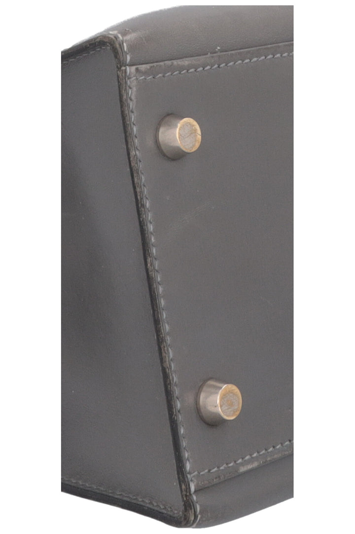 HERMÈS Kelly 32 Sellier Box Grey