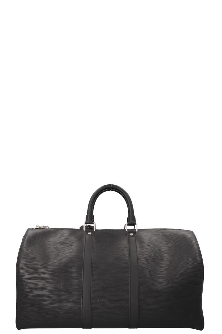 LOUIS VUITTON Keepall 45 Epi Black