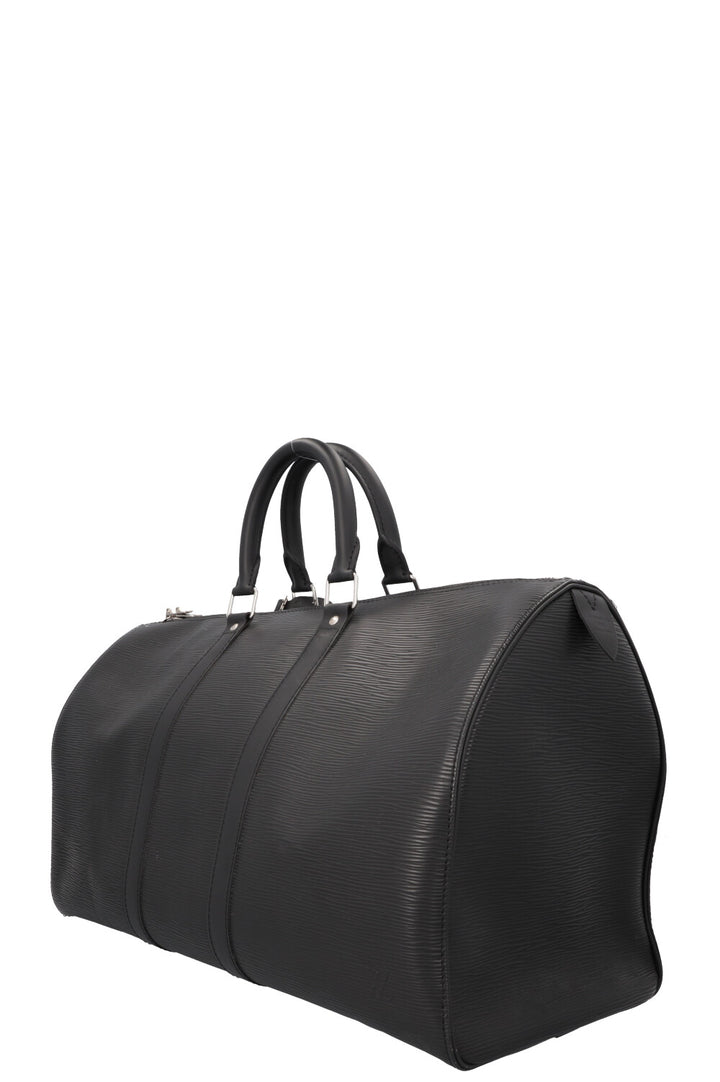 LOUIS VUITTON Keepall 45 Epi Black