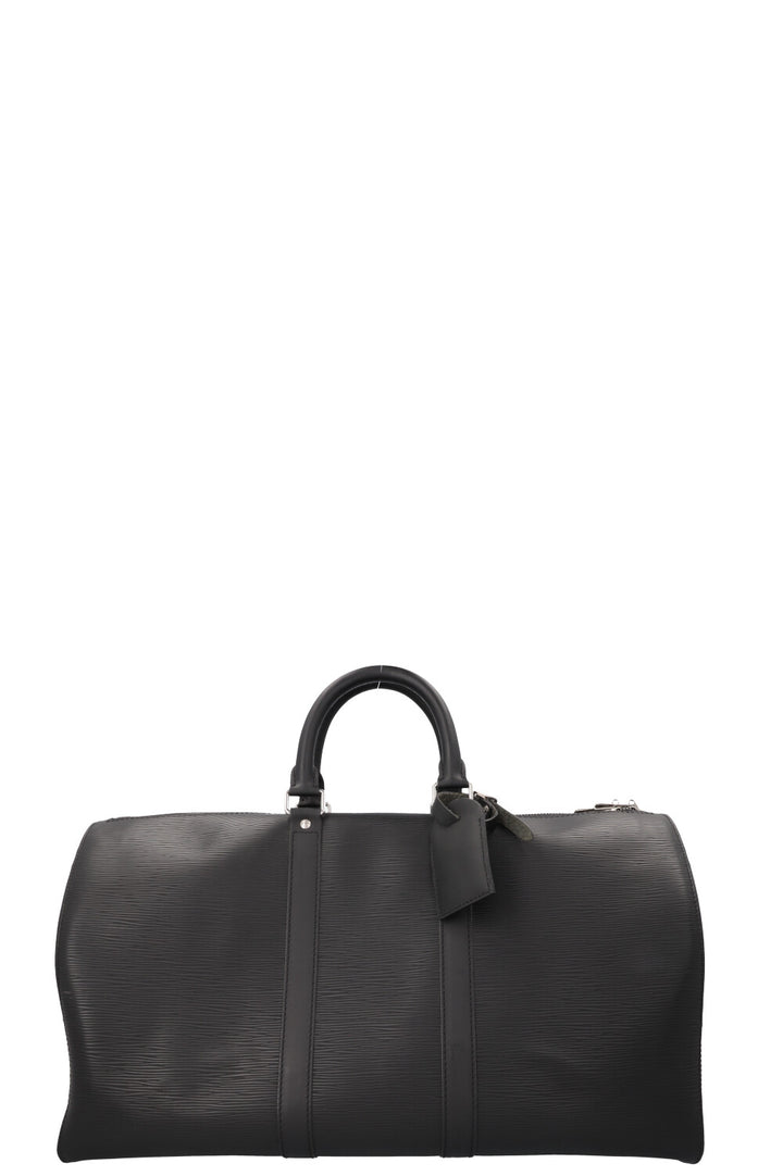 LOUIS VUITTON Keepall 45 Epi Black