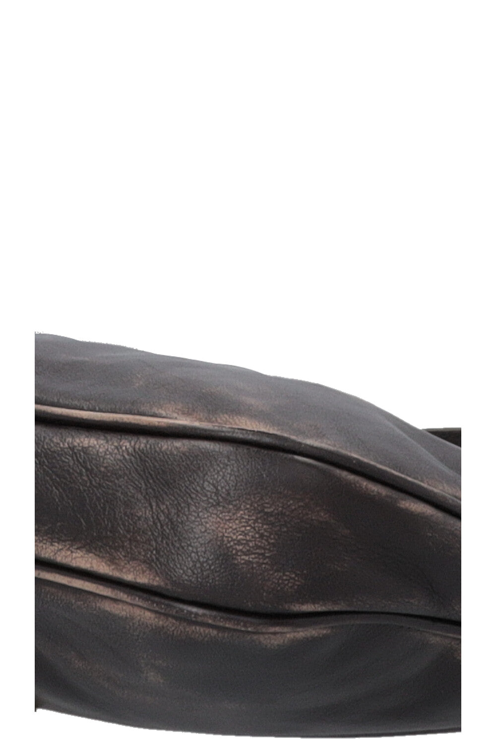 MIUMIU Distressed Carabiner Shoulder Bag Brown