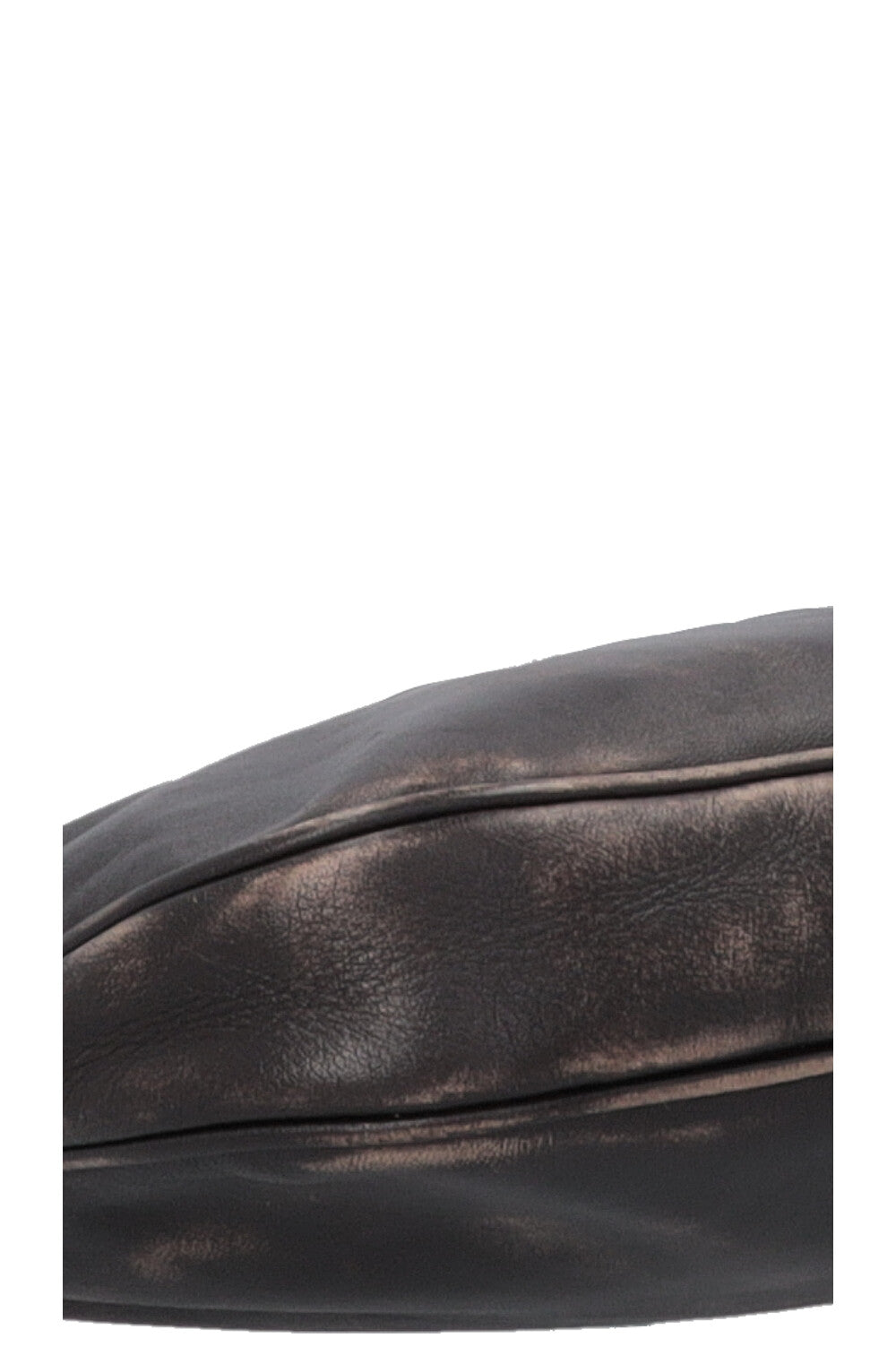 MIUMIU Distressed Carabiner Shoulder Bag Brown