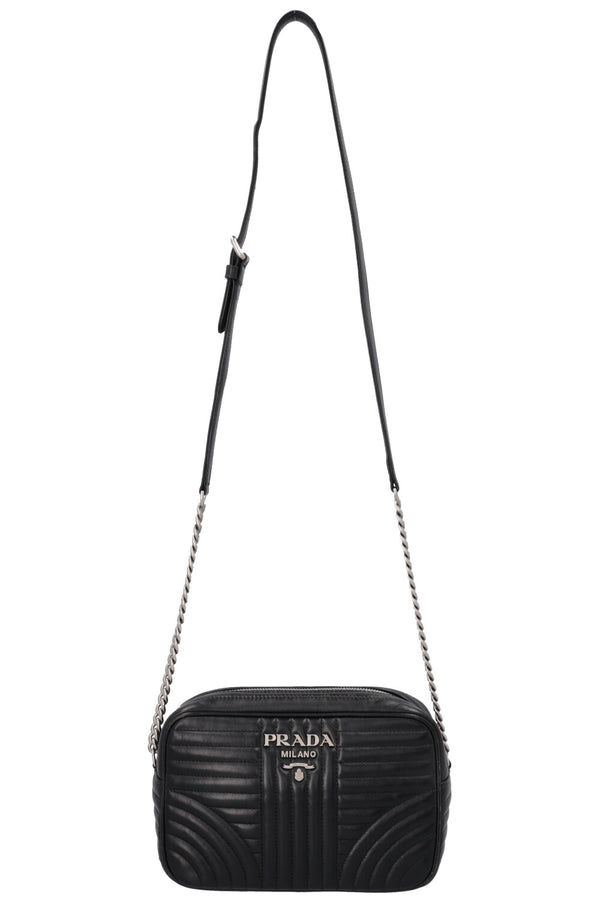 Sac photo matelassé PRADA noir
