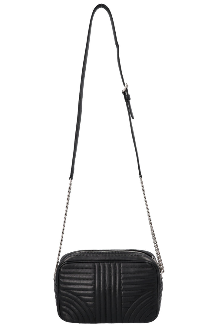 PRADA Quilted Diagrams Camera Bag Black