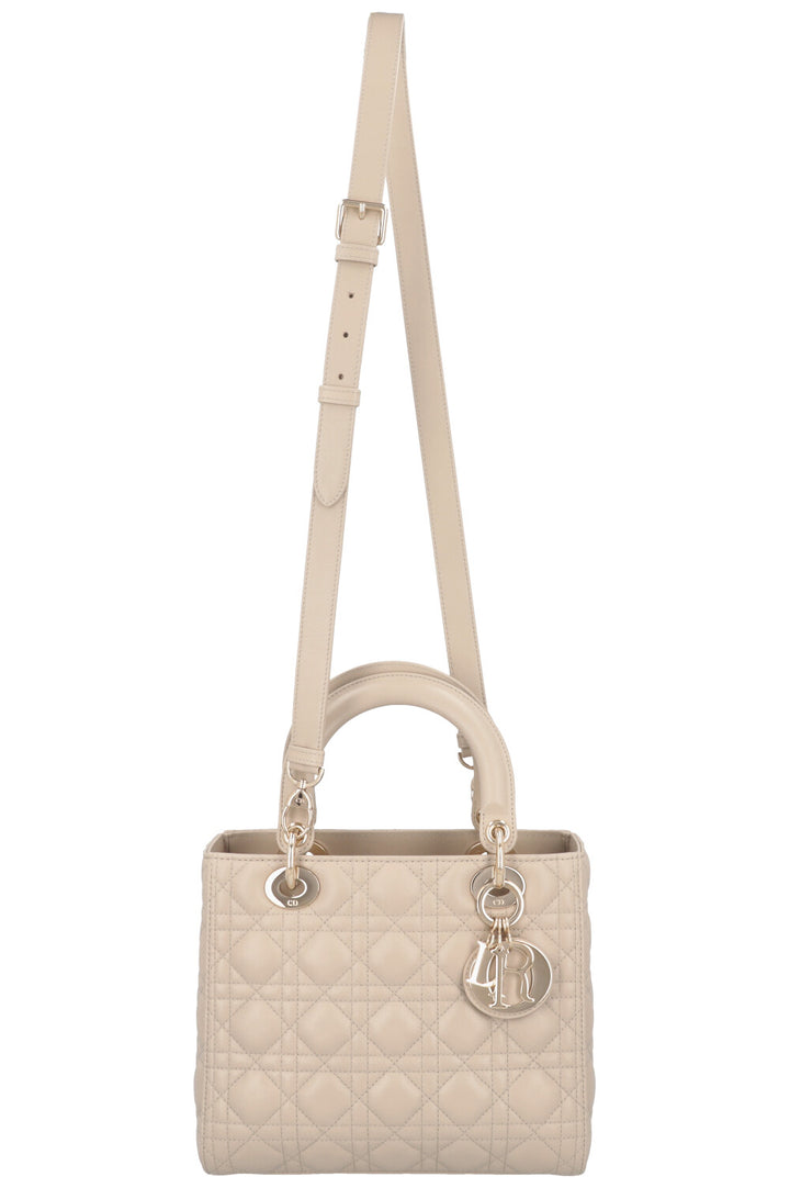 CHRISTIAN DIOR Lady Dior Bag Medium Cannage Grey
