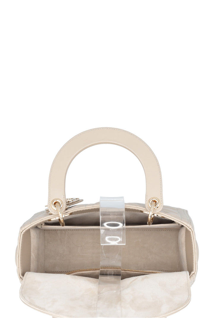 CHRISTIAN DIOR Lady Dior Bag Medium Cannage Grey