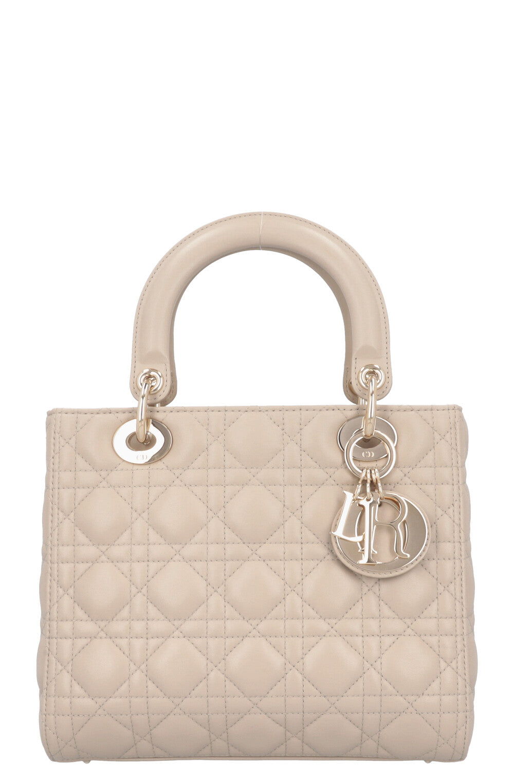 CHRISTIAN DIOR Lady Dior Bag Medium Cannage Grey