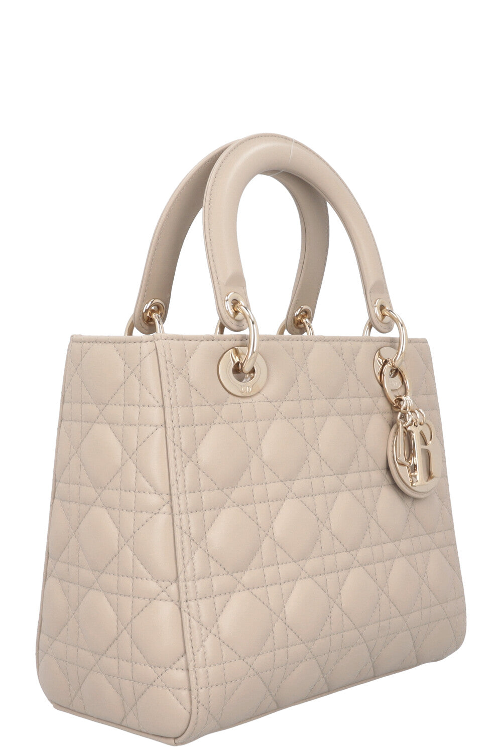 CHRISTIAN DIOR Lady Dior Bag Medium Cannage Grey